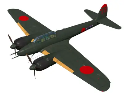 Nakajima J1N Gekko Type11kou 3D model