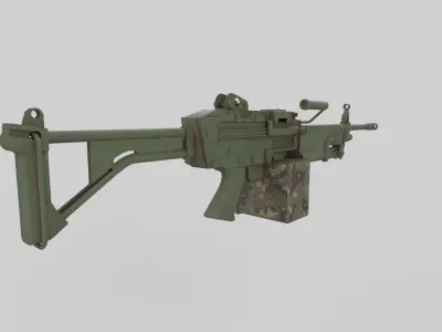 Machine gun  3D model