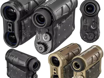 Military Rangefinder Binocular Low-poly 3D model