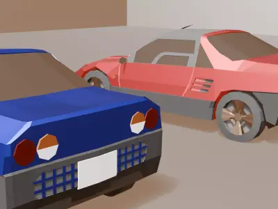 Autozam AZ-1 - Low Poly Free Free 3D model
