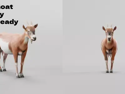 Diary Goat Free 3D model