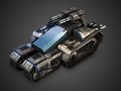 Recon tank Low-poly 3D model