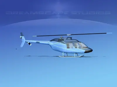 Bell 206 JetRanger V21 3D model