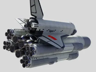 Buran space shuttle 3D model