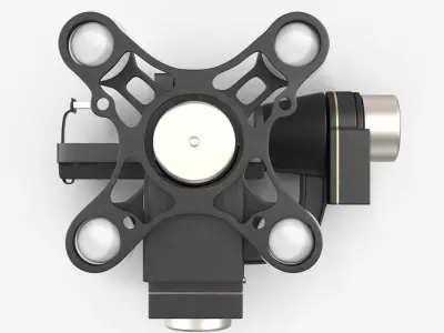 DJI Zenmuse H3 3D Low-poly 3D model