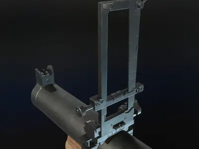 M79 Grenade Launcher Low-poly 3D model