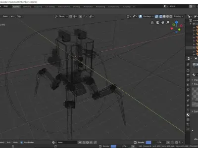 Concept bot Free low-poly 3D model