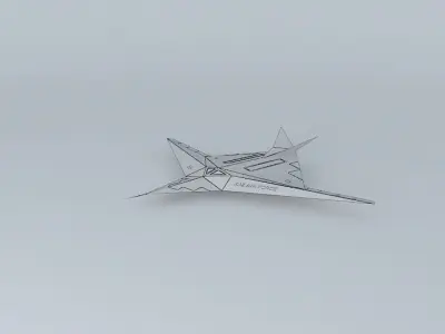 Stealth aircraft F614 Chingys Free 3D model