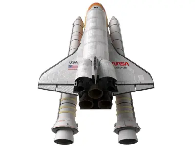 Space Shuttle Nasa shuttle  rocket International SpaceStation 3D model