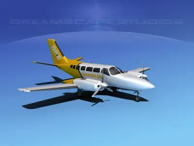 Cessna 404 Titan Charter One 3D model