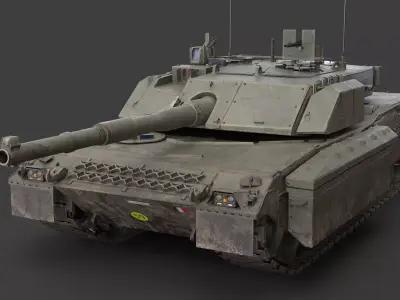 C1 Ariete  and Mofication PSO  Low-poly 3D model