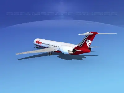 McDonnell Douglas MD-90 Midway 3D model