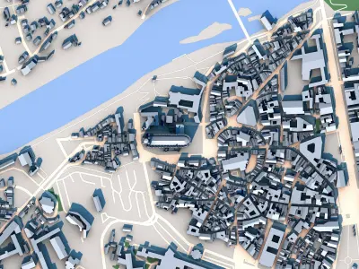 Sainte-Cecile Cathedral of Albi France 3D model