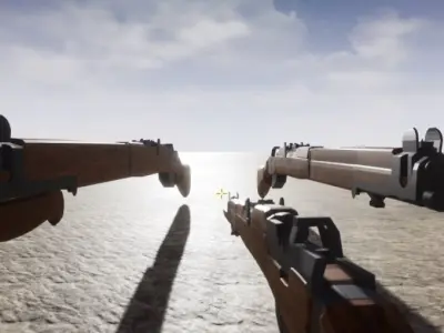 Lee-Enfield SMLE No1 Mk3 303 with Bayonet blend and fbx files Free low-poly 3D model