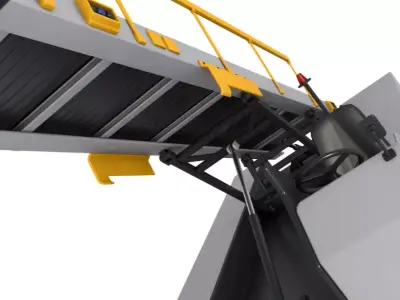 Airport Conveyor Belt Loader 3D model