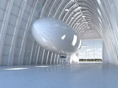 Zeppelin Hangar 3D model