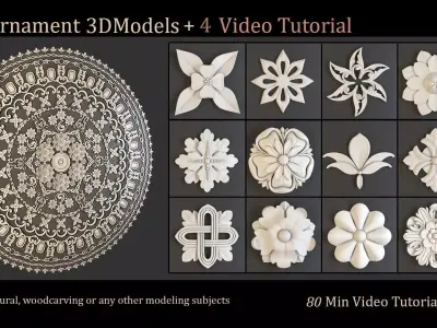 50 Ornament 3D Models Free 3D model