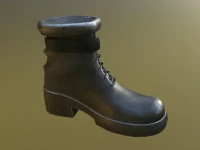 Army Boots Low-poly 3D model