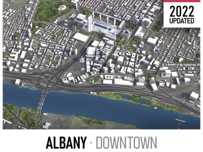 Albany Low-poly 3D model