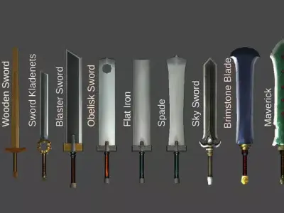 Finite Arms - Bundle Low-poly 3D model