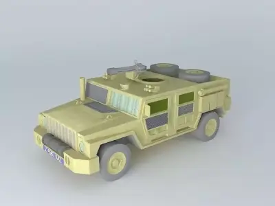 Tumen light armored transport vechicle Free 3D model