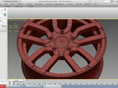 Lada Niva Urban Rim Low-poly 3D model