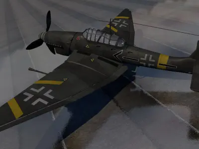 Junkers Ju-87 G-2 Stuka 3D model