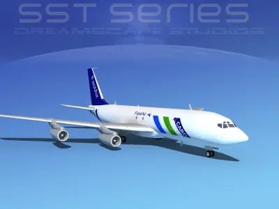 Boeing 707-320 SS Fast Air 3D model