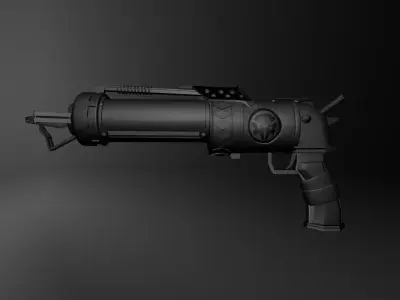 Jinx Zapper Gun from Arcane Season 2 Low-poly 3D model