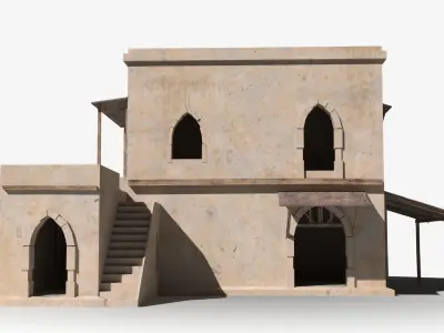 Arab x6 Low-poly 3D model