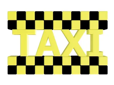 TAXI ICON 3D print model