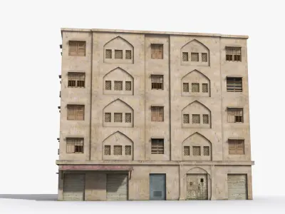 Arab Middle East Building x20 Low-poly 3D model