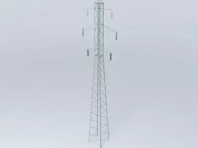 Electricity high voltage trellis Free 3D model