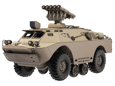 BRDM-2 9P148 Competition 1978 3D model