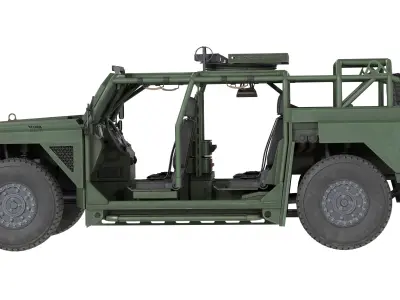 Defenture Mammoth Military Combat Low-poly 3D model