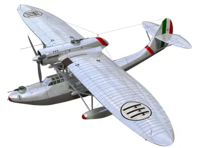 CANT Z501 Gabbiano 3D model