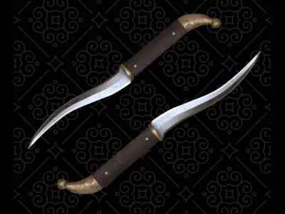 Nomad knife Low-poly 3D model