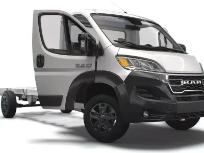 RAM Promaster Chassis Truck SCab 4300WB HQInterior 2023 3D model