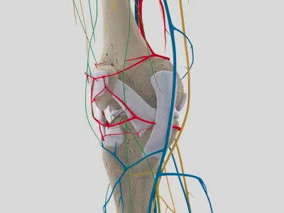 Complete Knee Anatomy 3D model