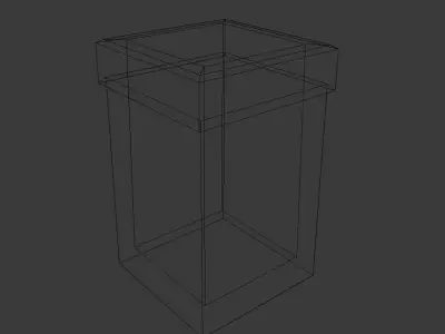 Simple Low Poly Trash Bin Free low-poly 3D model