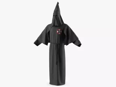 Black Suit Ku Klux Klan 3D model