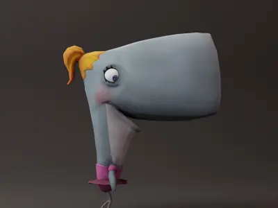 Pearl Krabs Free low-poly 3D model