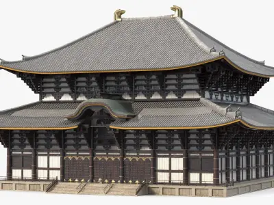 Asian Pagoda Building 3D model