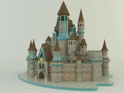 Cinderella Castle 3d 3D model