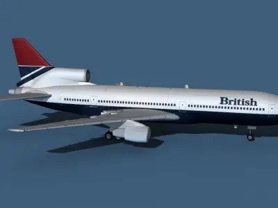 Lockheed L-1011-50 British Airways 2 3D model