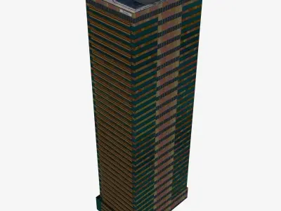 Santos Place Low-poly 3D model