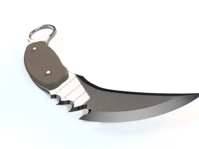 WARRIOR KNIFE Low-poly 3D model