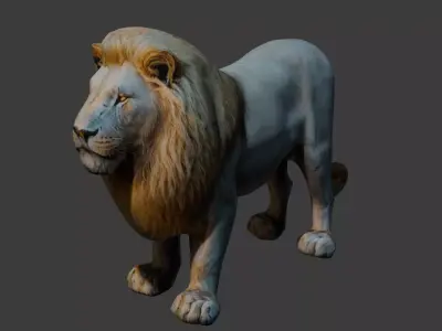 Lion 3d Model Free Download By Ma3d24 Free low-poly 3D model