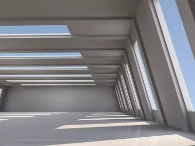 Modern Empty Tunnel 3D model order