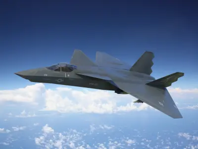 YF-23 naval NATF-23 3D model